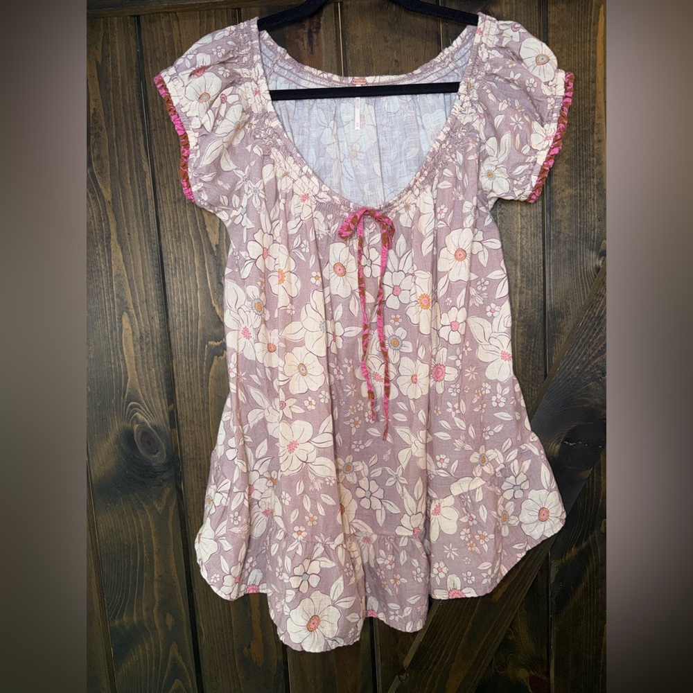 Free People Frankie Floral Printed Tunic Dress - Picture 2 of 7